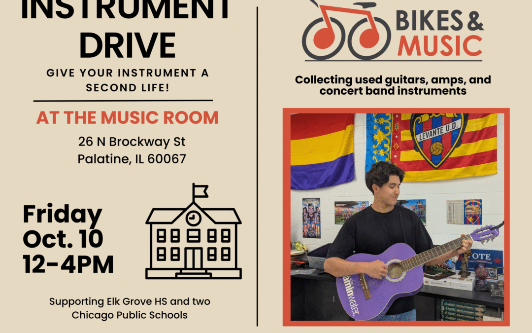 Bikes & Music Instrument Drive – Friday, October 10th